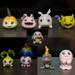 Digimon2 Adventure  Set 9 Unids Gabumon, Pyocomon, Koromon - Imagen 7